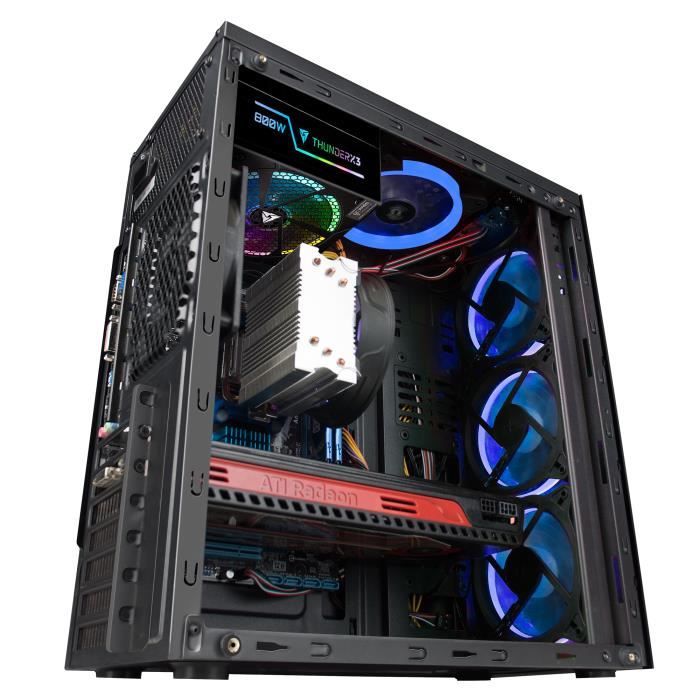 Mars Gaming MCG BLUE, Boîtier Midi-tour,2