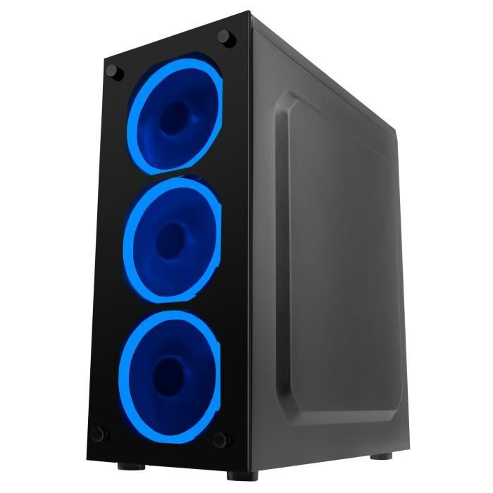 Mars Gaming MCG BLUE, Boîtier Midi-tour,3