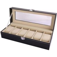BOITE A MONTRE Obox Boîte Montres Présentoir à Montre en Cuir PU BOITE A MONTRE Obox Boîte Montres Présentoir à Montre en Cuir PU
