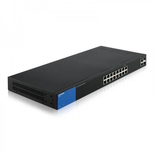 LINKSYS LGS318 Smart Switch 16 ports Gigabit + 2 ports mixtes (RJ45+SFP)