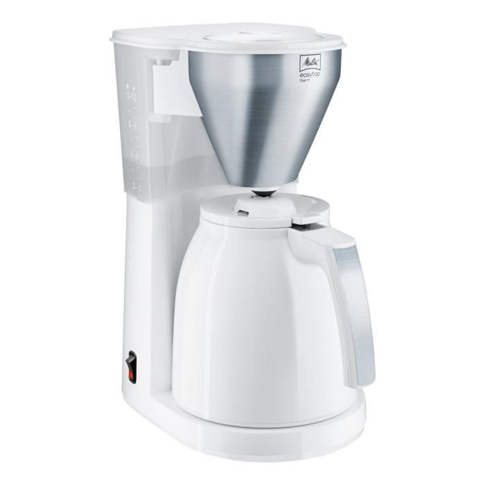 MELITTA 1010-07 Cafetière filtre avec verseuse isotherme Easy Top Therm - Blanc