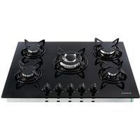 PLAQUE GAZ Table de Cuisson á Gaz Arebos en Acier Inox 5 Brûl PLAQUE GAZ Table de Cuisson á Gaz Arebos en Acier Inox 5 Brûl
