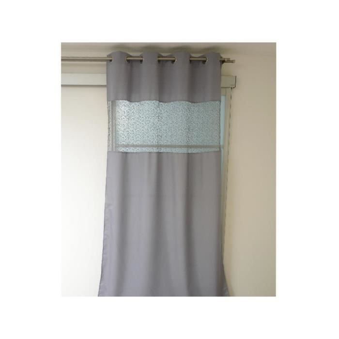 Rideau à oeillet FASHION Gris - Achat / Vente rideau 100% polyester ... Rideau à oeillet FASHION Gris - Achat / Vente rideau 100% polyester ...