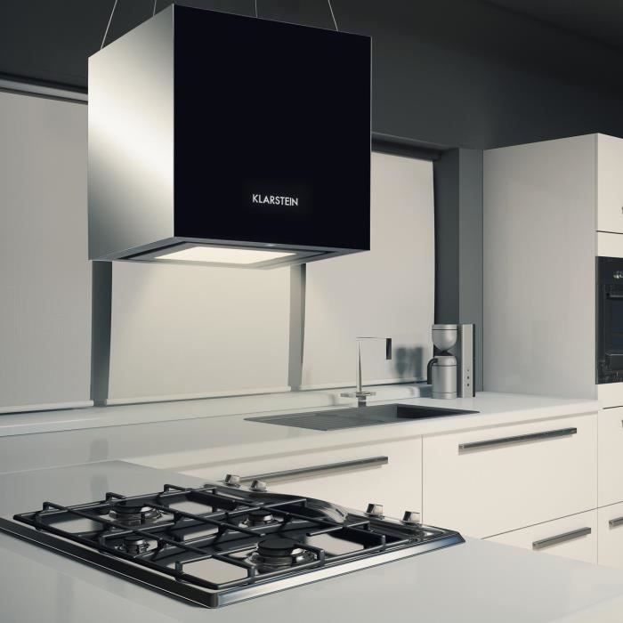 Klarstein Hotte décorative aspirante îlot2