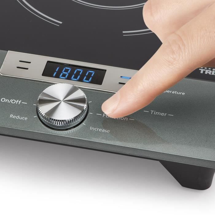  IK-6176 Plaque de cuisson induction-1 zones-1800W-L35,1xP42,5cm-Revêtement2