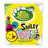 GUIMAUVE LUTTI Guimauves Smiley Fizz - 180 g GUIMAUVE LUTTI Guimauves Smiley Fizz - 180 g