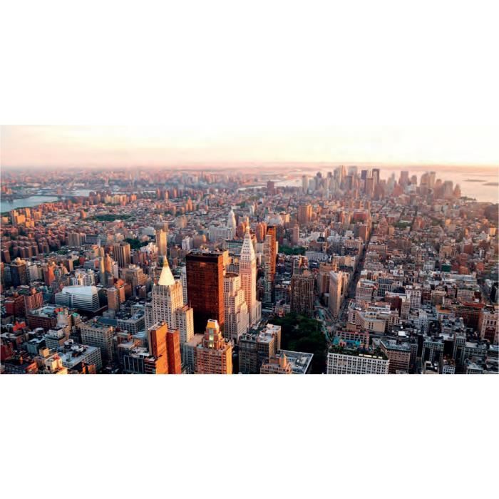 Affiche papier - NY City Manhattan Sunset - 50x100 cm