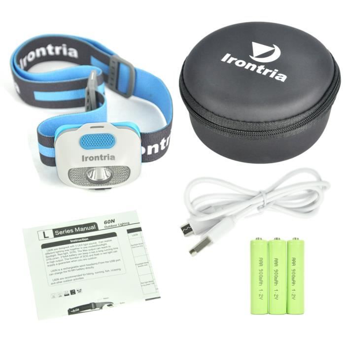 Rechargeable Lampe Frontale 3 Aaa Batteries Boite Usb Cree Led Avec UVqMpSz