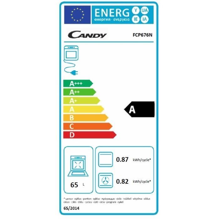  FCP676N Four - 65L - Pyrolyse - Classe A - L59,51