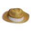LOT 10 GRAND CHAPEAU DE PAILLE BEIGE ADULTE 52 CM DEGUISEMENT