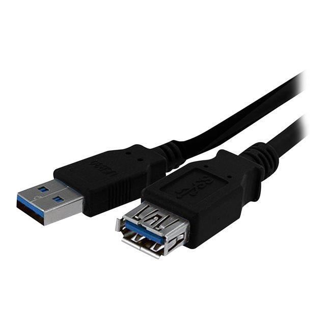 STARTECH Câble d'extension SuperSpeed USB 3.0 de 1,8 m - Rallonge USB A vers USB A - Prolongateur USB - M/F - Noir