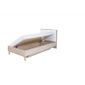 lit coffre 90x200 de la collection malmo. matelas et sommier inclus