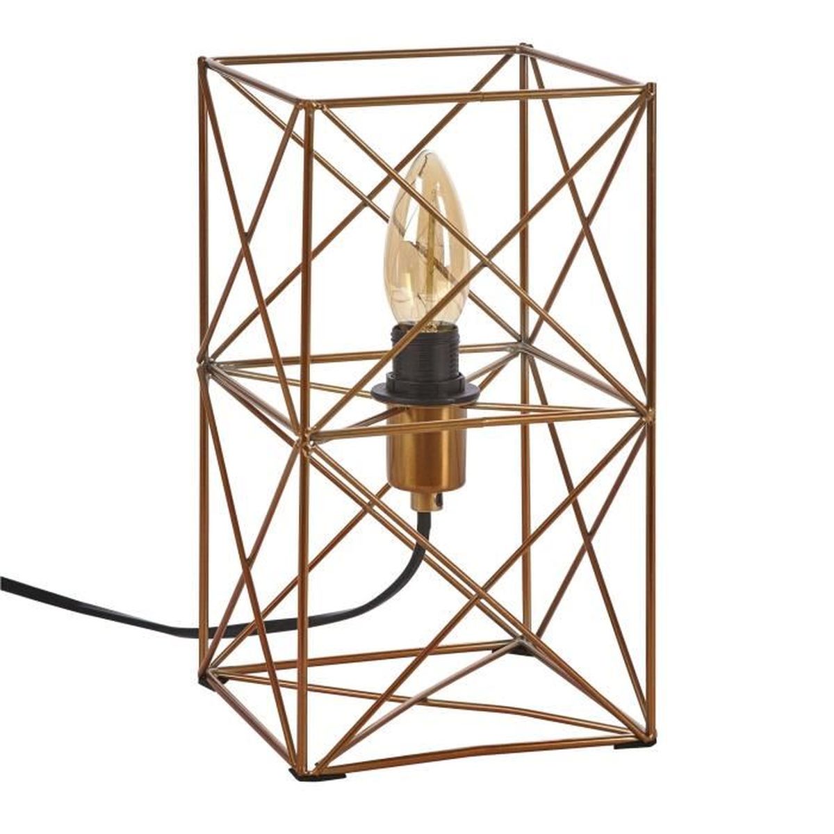 Poser Coloris Métal Ingo À Cuivre Filaire Lampe En H25cm Cuivré doxrCBeW