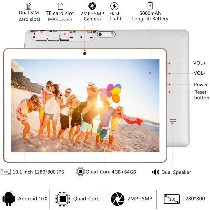 Tablette Tactile 10 pouces -  K107 - 64Go Stockage1
