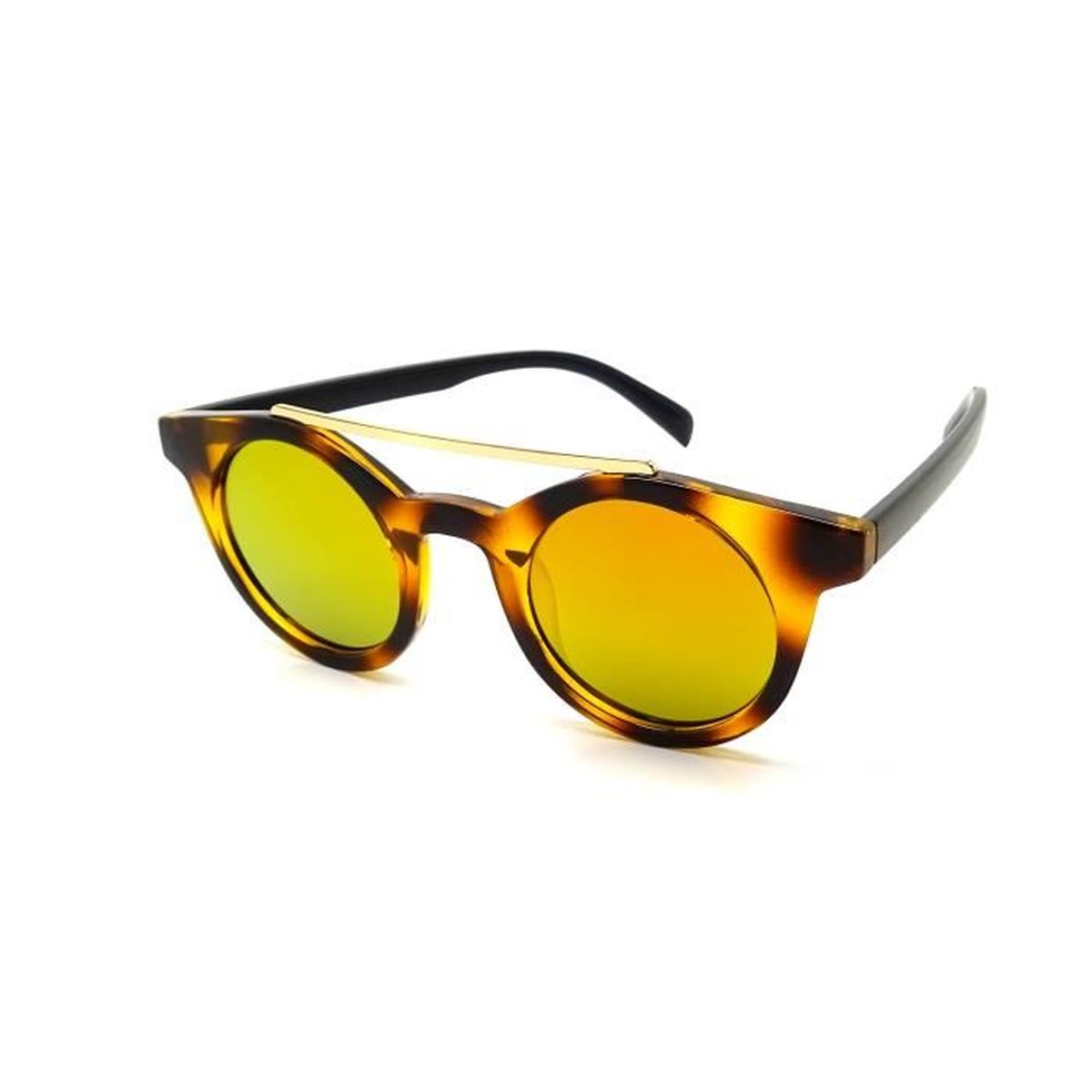 Lunettes De Soleil JMM ALIN - Monture Carrée Métal Crème, Unisexe, Haute Qualité, Neuf Sans Emballage