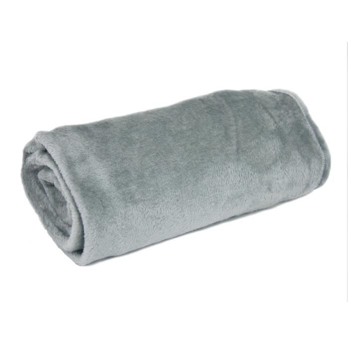 PAVILLON INTERIEUR Plaid Roxy 130x160 cm gris