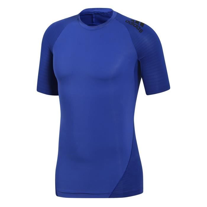 ADIDAS T-Shirt Multisport Alpha Skin Tech - Homme - Bleu