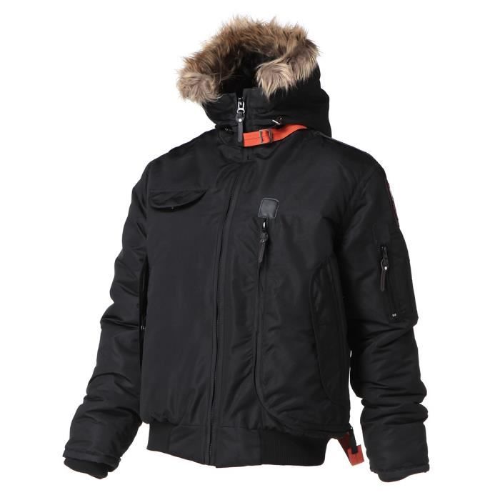 NORTHVALLEY Blouson Irius - Col fausse fourrure - Homme - Noir