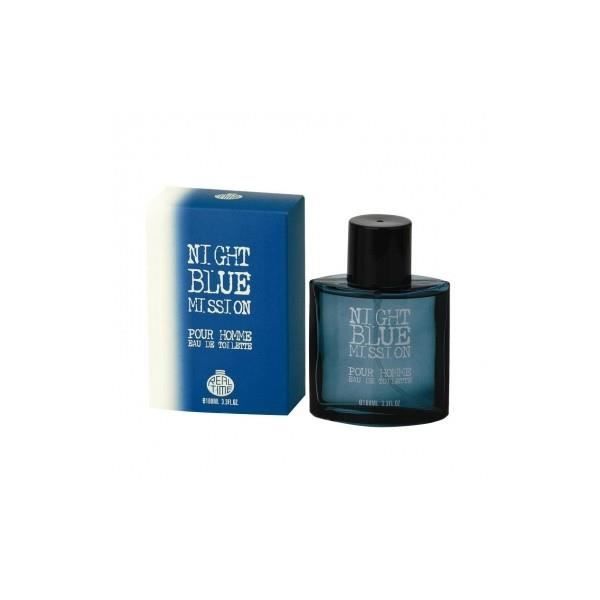 Eau De Parfum Homme Night Blue Mission 100 Ml Achat Vente Parfum