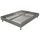 Sommier + jeu de pieds 140x190 Decokit tissu Gris