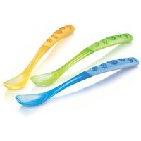 COUVERTS BÉBÉ NUBY Lot de 3 cuillères longues 6m+ COUVERTS BÉBÉ NUBY Lot de 3 cuillères longues 6m+