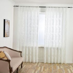 Rideau tulle blanc - Achat / Vente pas cher Rideau tulle blanc - Achat / Vente pas cher