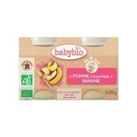DESSERT FRUITS BÉBÉ BABYBIO PETITS POTS POMME BANANE DESSERT FRUITS BÉBÉ BABYBIO PETITS POTS POMME BANANE
