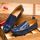 En cuir véritable hommes Flats, en cuir italien Cr