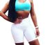 pantalon blanc sport femme