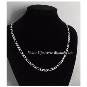 Maille Figaro Altern/ée 1+1 Collier Homme Argent 925