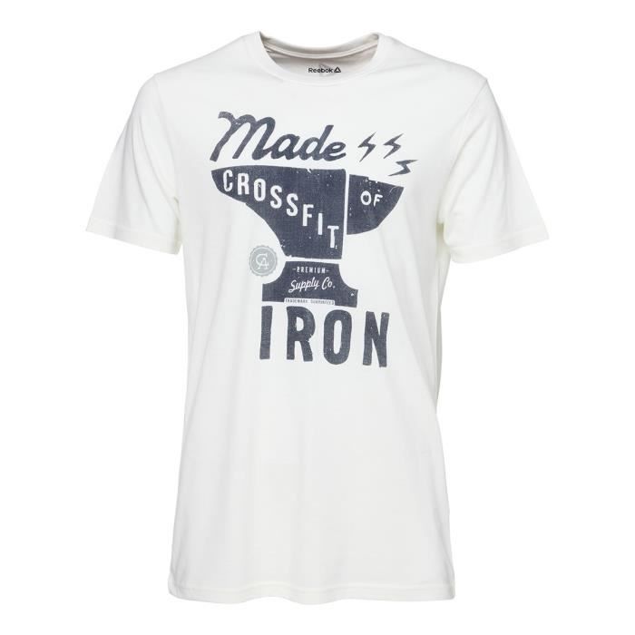 REEBOK T-shirt RCF Graphic T4 Homme - Blanc