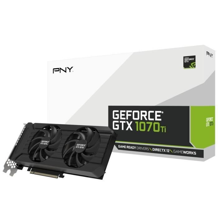 PNY Carte Graphique NVIDIA® GeForce® GTX 1070Ti Dual-fan standard Clock