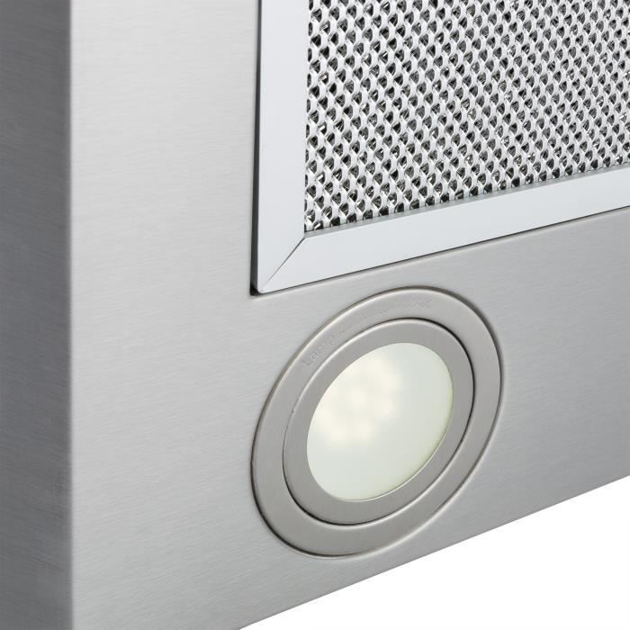 Hotte Murale Aspirante Arebos 60 CM Acier Verre3