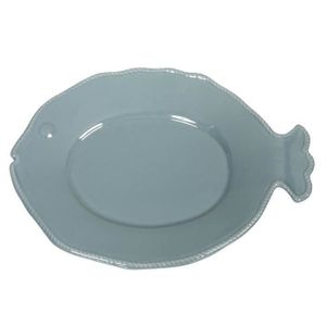 COTE TABLE Assiette poisson 34x25,5 cm bleu
