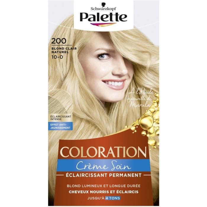 Schwarzkopf Coloration Permanente Palette Blond Clair Naturel 200