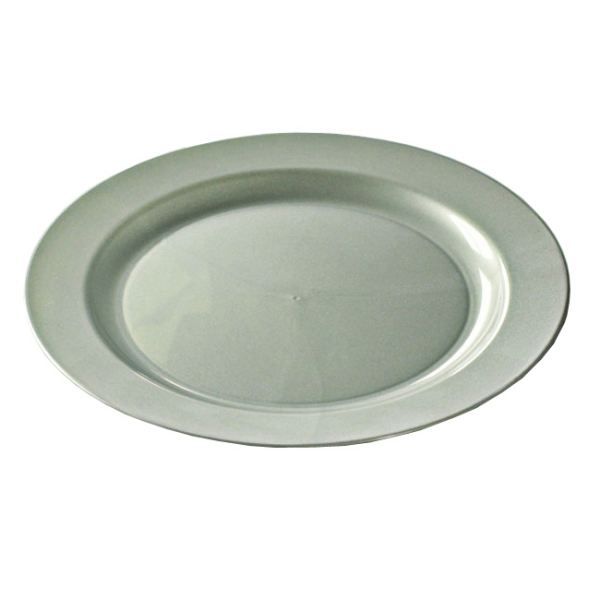 12 assiettes prestige 240 - argent argent - achat / vente assiette