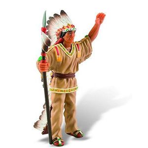 Figurine Indien Avec Lance Bullyland - Neuf - Pour Collection Ou Jeu