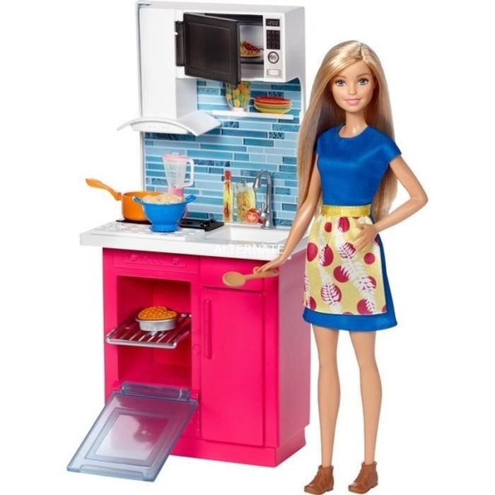 BARBIE - Poupée et Mobilier - Cuisine