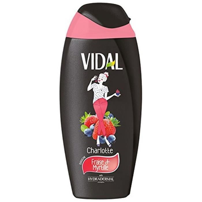 VIDAL Douche Fraise/Myrtille de Charlotte 250 ml
