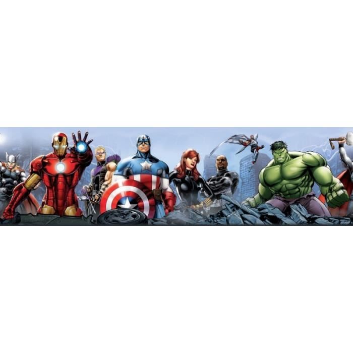 A été 6 Décorations Murales Stickers Marvel Comics Multi Set