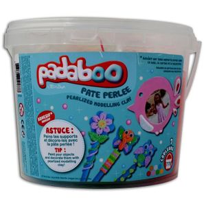 PADABOO Seau mix de 7*110g de pâte ? modeler perlée