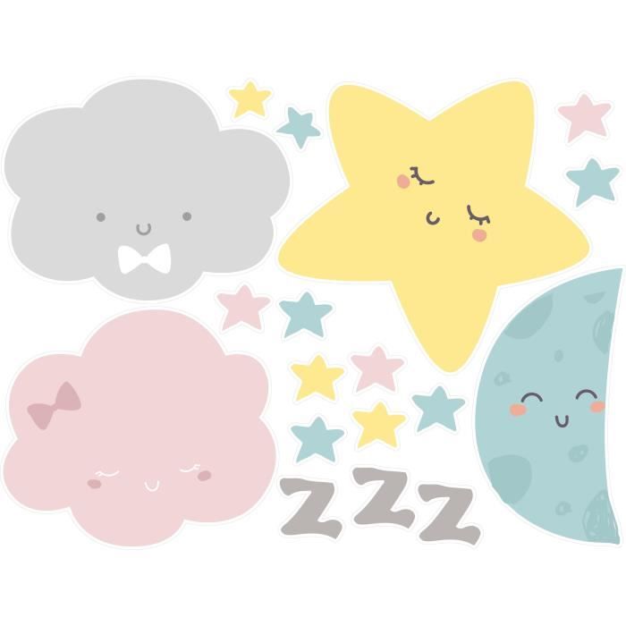 NAF NAF Stickers Cosmic Décoration Chambre Bébé