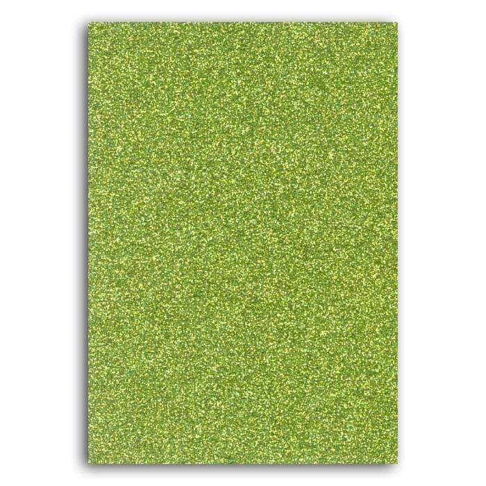 Oh ! Glitter Carnet d'idée glitter à décorer - 7x10cm - vert
