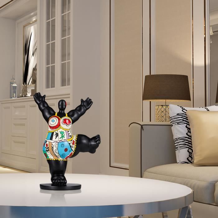 Tooarts femme grosse en fibre de verre Sculpture exaggerative Ornement