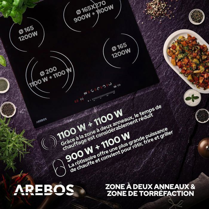 Plaque Vitrocéramique Table de Cuisson 43