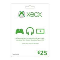 CARTE MULTIMEDIA Carte XBOX Live 25€ CARTE MULTIMEDIA Carte XBOX Live 25€