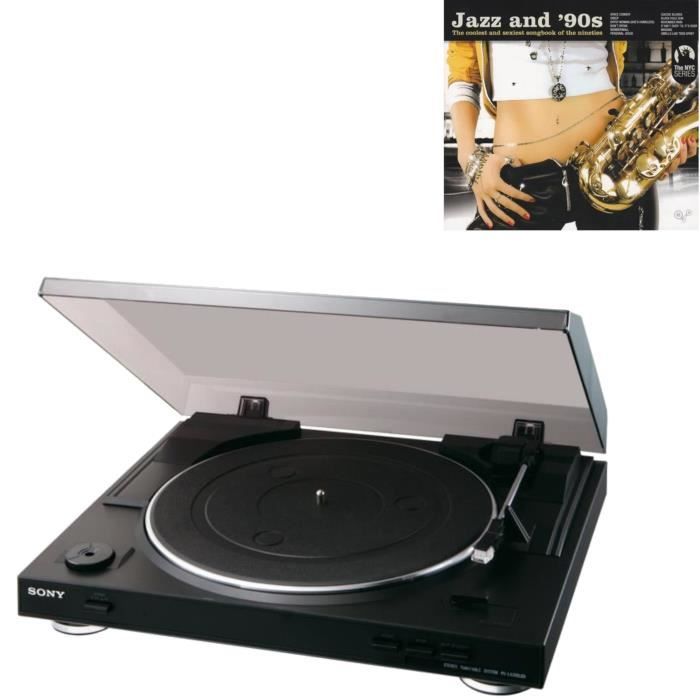 SONY PSLX300USB Platine vinyle + MUSIC BROKERS Jazz And '90S VINYLE