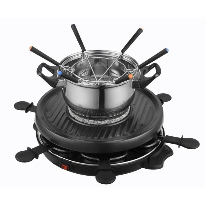 KALORIK TKG RAC1010FO Appareil à raclette et fondue 6 personnes - Noir