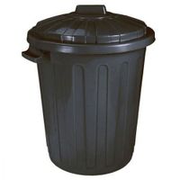 POUBELLE - CORBEILLE Poubelle de Jardin 70 L Noir POUBELLE - CORBEILLE Poubelle de Jardin 70 L Noir