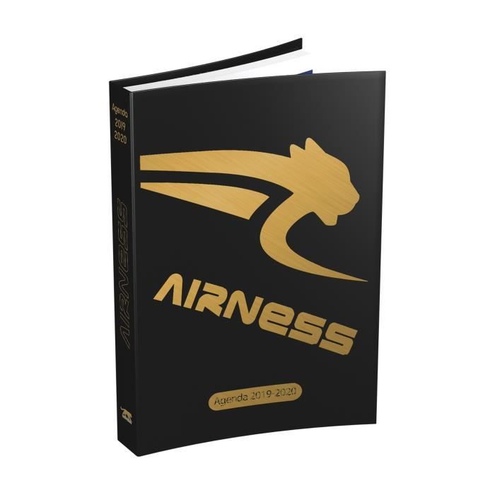AIRNESS Agenda 400110937 - 12 x 17 cm - 1 jour par page - Couverture Souple - 352 P